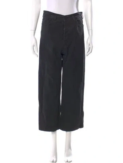 Pre-owned Jesse Kamm High-rise Wide Leg Jeans In Gray