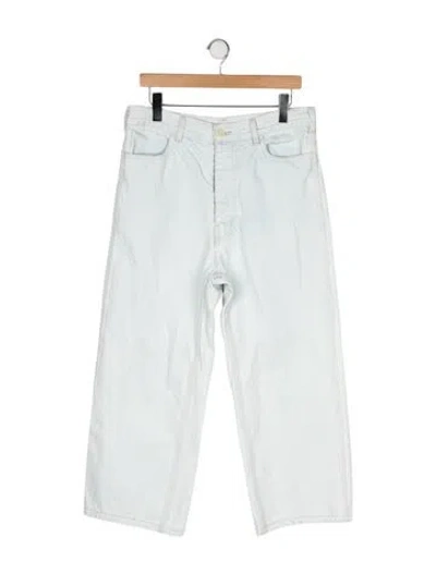 Pre-owned Jesse Kamm High-rise Wide Leg Jeans In Green