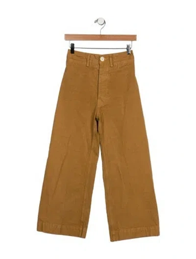 Pre-owned Jesse Kamm High-rise Wide Leg Jeans In Neutral