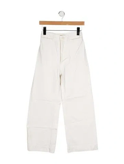 Pre-owned Jesse Kamm High-rise Wide Leg Jeans In Neutral