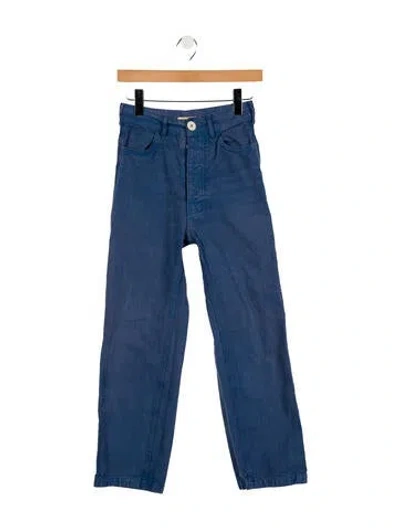Pre-owned Jesse Kamm Mid-rise Straight Leg Jeans In Blue