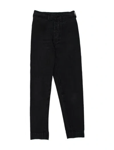 Pre-owned Jesse Kamm Skinny Leg Pants In Black