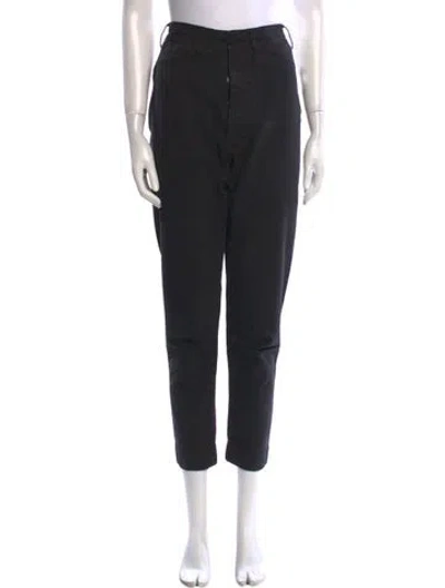 Pre-owned Jesse Kamm Straight Leg Pants In Black