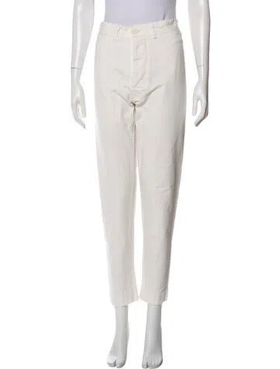 Pre-owned Jesse Kamm Straight Leg Pants In Gray