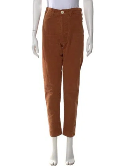 Pre-owned Jesse Kamm Straight Leg Pants In Multi