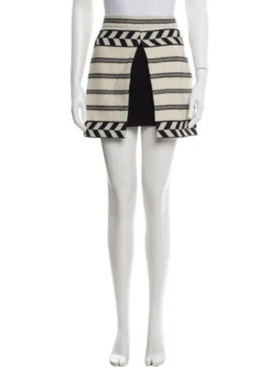 Pre-owned Jesse Kamm Striped Wide Leg Pants In Neutral