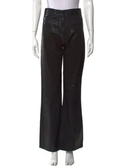 Pre-owned Jesse Kamm Wide Leg Pants In Black