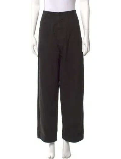 Pre-owned Jesse Kamm Wide Leg Pants In Black