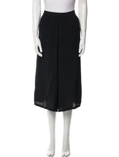 Pre-owned Jesse Kamm Wide Leg Pants In Black