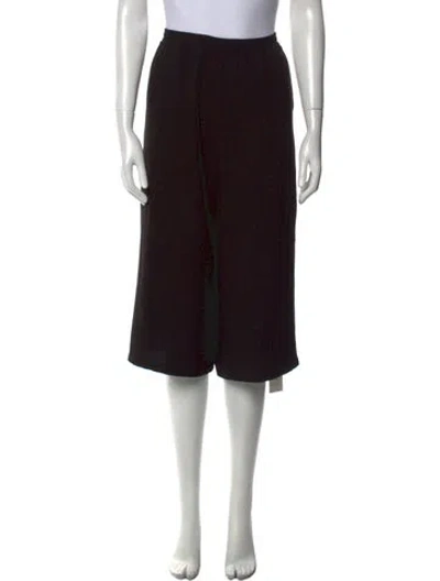 Pre-owned Jesse Kamm Wide Leg Pants In Black