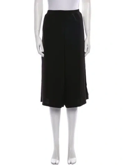 Pre-owned Jesse Kamm Wide Leg Pants In Black