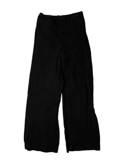Pre-owned Jesse Kamm Wide Leg Pants In Black
