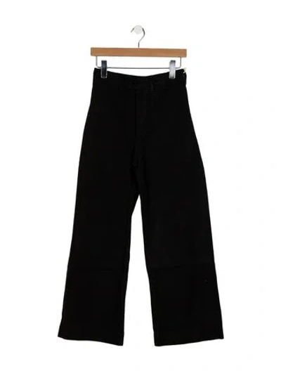Pre-owned Jesse Kamm Wide Leg Pants In Black