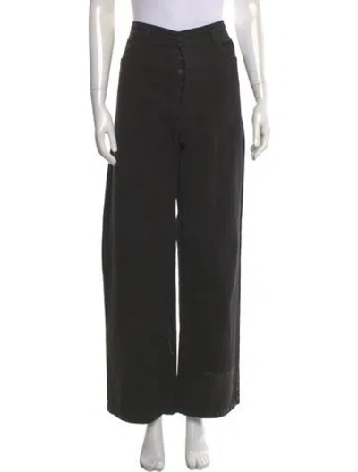 Pre-owned Jesse Kamm Wide Leg Pants In Black