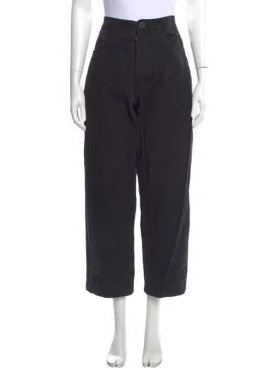 Pre-owned Jesse Kamm Wide Leg Pants In Black
