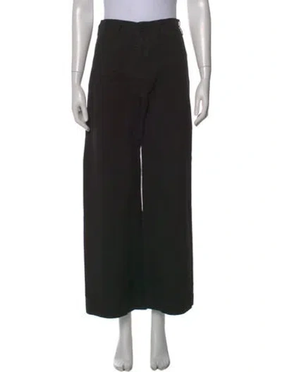 Pre-owned Jesse Kamm Wide Leg Pants In Black