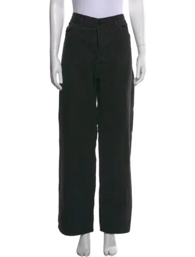 Pre-owned Jesse Kamm Wide Leg Pants In Black
