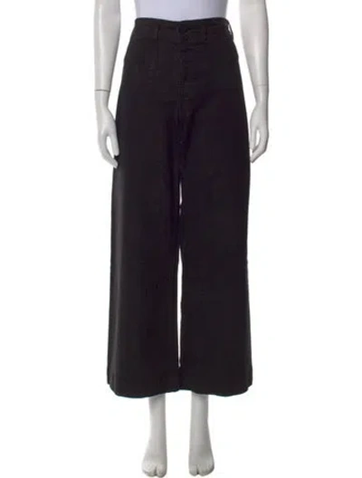 Pre-owned Jesse Kamm Wide Leg Pants In Black
