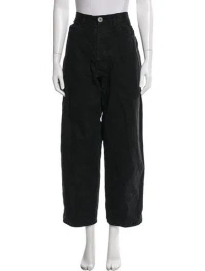 Pre-owned Jesse Kamm Wide Leg Pants In Black