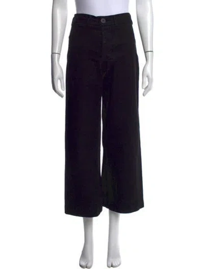 Pre-owned Jesse Kamm Wide Leg Pants In Black