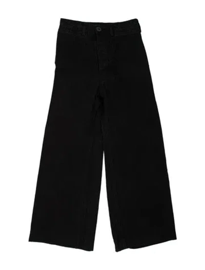 Pre-owned Jesse Kamm Wide Leg Pants In Black