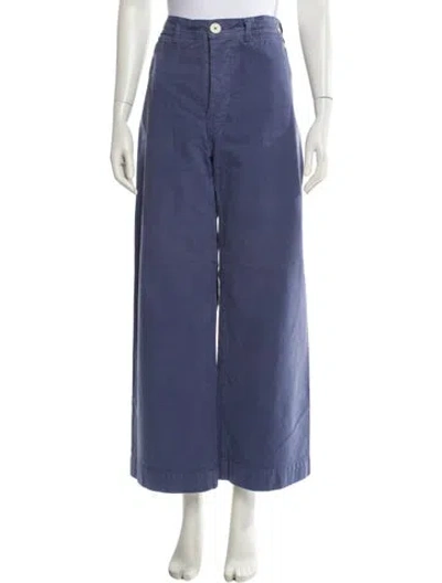 Pre-owned Jesse Kamm Wide Leg Pants In Blue