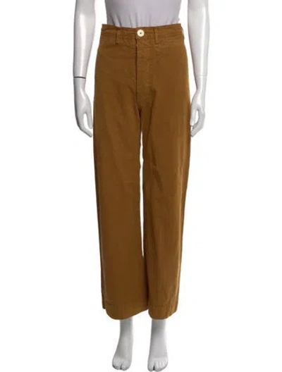 Pre-owned Jesse Kamm Wide Leg Pants In Brown