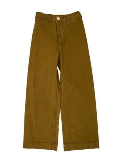 Pre-owned Jesse Kamm Wide Leg Pants In Brown