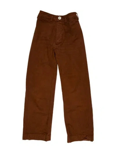 Pre-owned Jesse Kamm Wide Leg Pants In Brown
