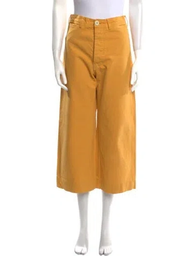 Pre-owned Jesse Kamm Wide Leg Pants In Brown