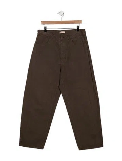 Pre-owned Jesse Kamm Wide Leg Pants In Brown