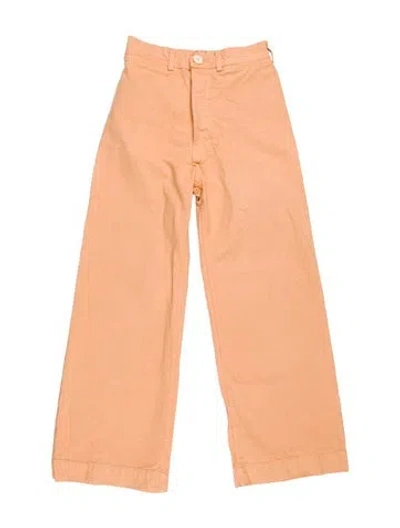 Pre-owned Jesse Kamm Wide Leg Pants In Neutral