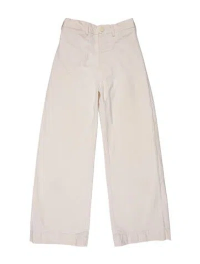Pre-owned Jesse Kamm Wide Leg Pants In Neutral