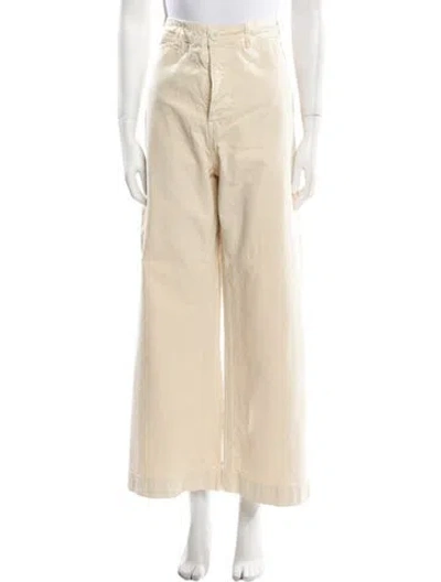 Pre-owned Jesse Kamm Wide Leg Pants In Neutral