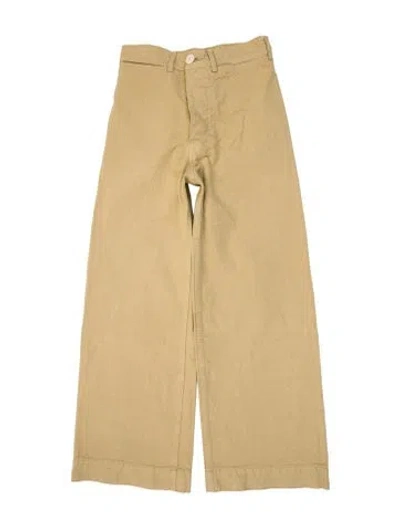 Pre-owned Jesse Kamm Wide Leg Pants In Neutral