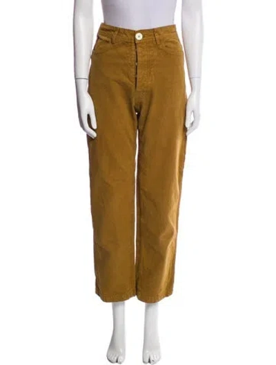 Pre-owned Jesse Kamm Wide Leg Pants In Neutral