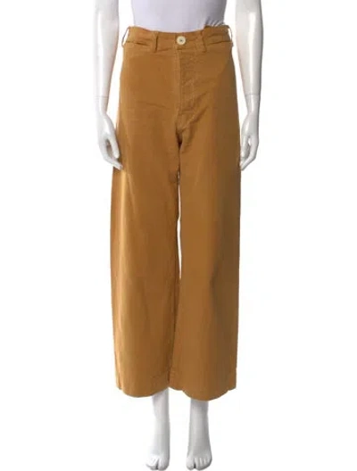 Pre-owned Jesse Kamm Wide Leg Pants In Neutral