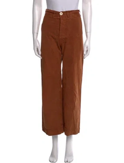 Pre-owned Jesse Kamm Wide Leg Pants In Neutral