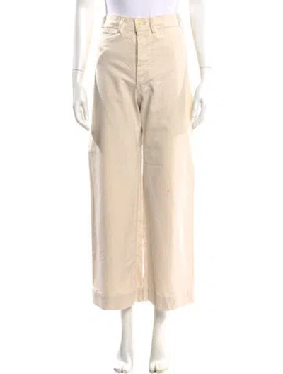 Pre-owned Jesse Kamm Wide Leg Pants In Neutral