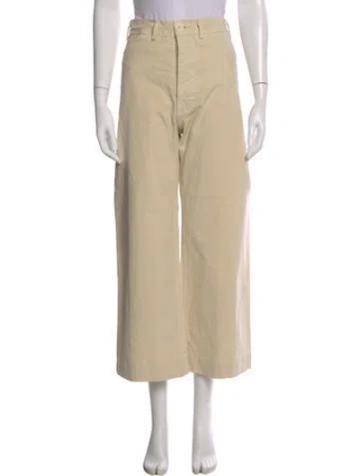 Pre-owned Jesse Kamm Wide Leg Pants In Neutral