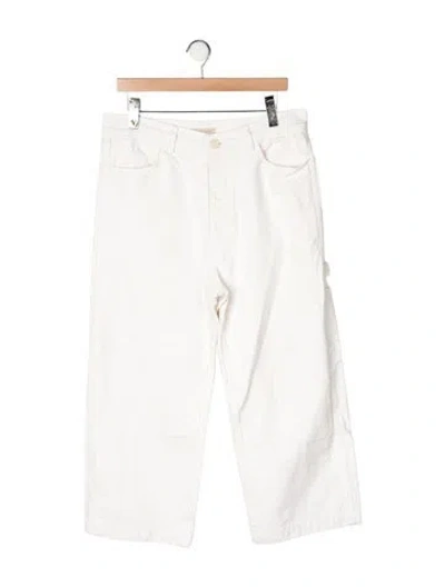 Pre-owned Jesse Kamm Wide Leg Pants In Neutral