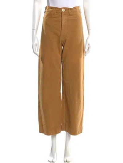 Pre-owned Jesse Kamm Wide Leg Pants In Orange