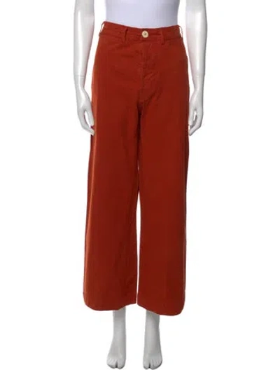 Pre-owned Jesse Kamm Wide Leg Pants In Orange