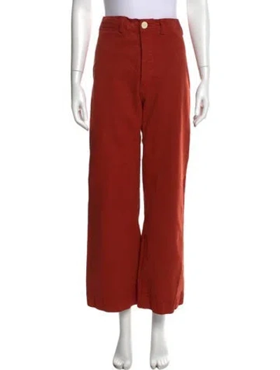 Pre-owned Jesse Kamm Wide Leg Pants In Orange