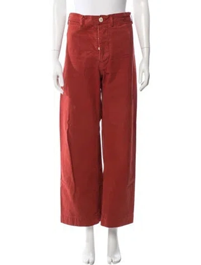 Pre-owned Jesse Kamm Wide Leg Pants In Orange