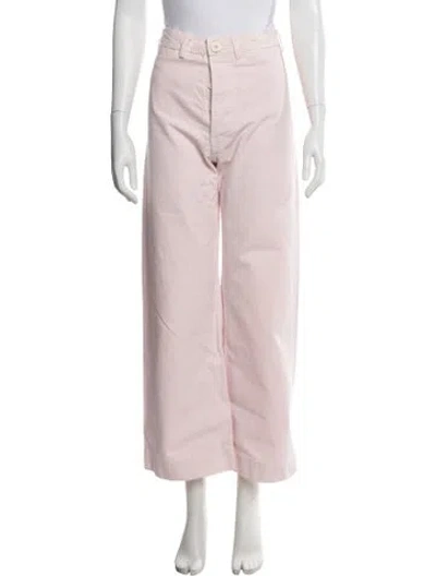Pre-owned Jesse Kamm Wide Leg Pants In Pink