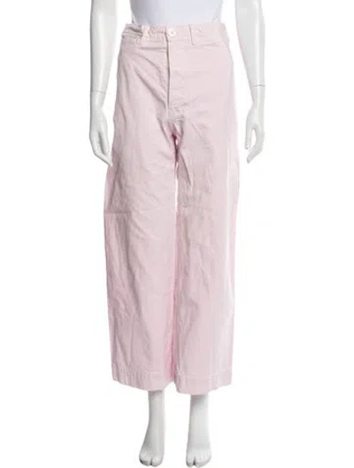 Pre-owned Jesse Kamm Wide Leg Pants In Purple
