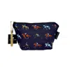Jessica Anderton Designs Blue Dressage & Racehorses Makeup Bag - Navy In Blue