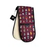 Jessica Anderton Designs Pink / Purple Dogs Double Oven Gloves - Berry In Pink/purple