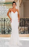 Jessica Angel 10006 Simple Fitted Bridal Gown Lace Wedding Dress In White